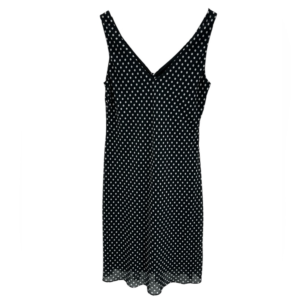 Vintage Giorgio Fiorlini Polka Dot Slip Dress 90s Pinup Coquette Cocktail 12 - Picture 2 of 8